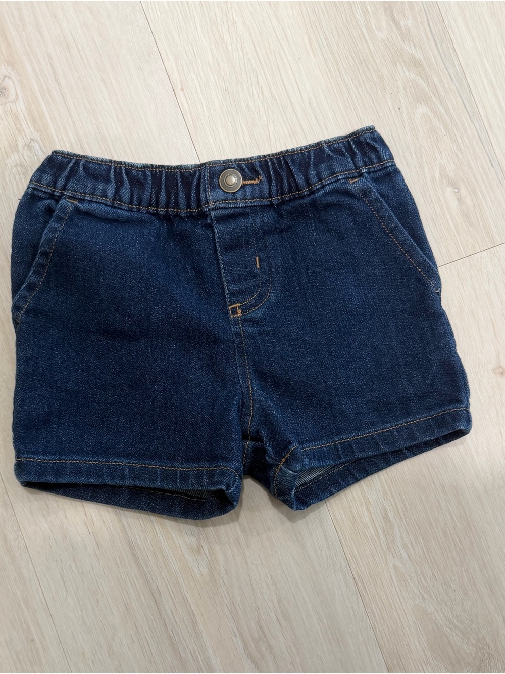 Garanimals Dark Blue Denim Elastic Waist Shorts